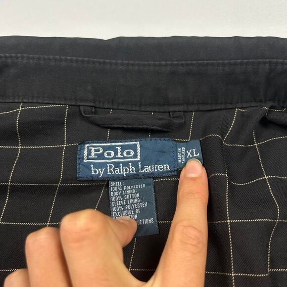 Polo Ralph Lauren Black and Gold Canvas Jacket - Picture 5 of 8